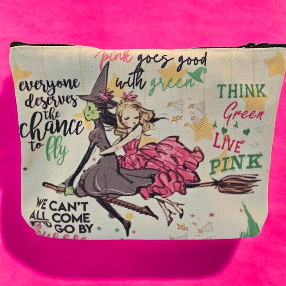 WICKED Witch and Fairy Themed Pouch/Make UP BAG - Picture 2 of 5